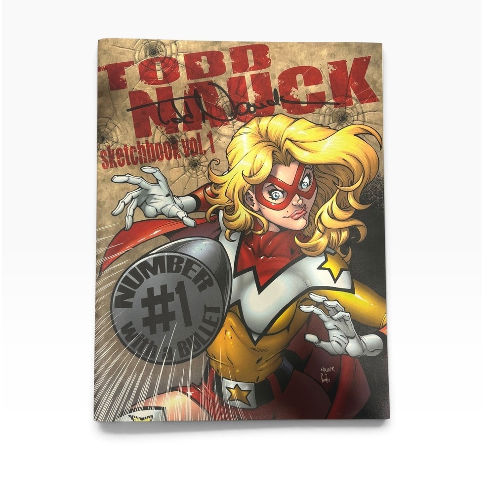 Todd Nauck Sketchbook Vol 1 Signed Autographed Comic Art Book Number 1 Bullet